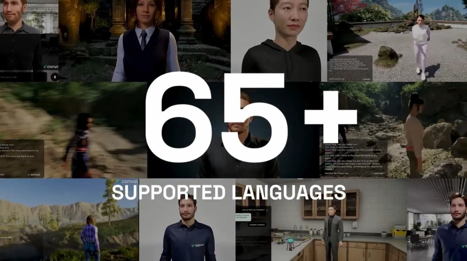 AI development for a visual, conversational chatbot: an AI assistant with multilingual support.